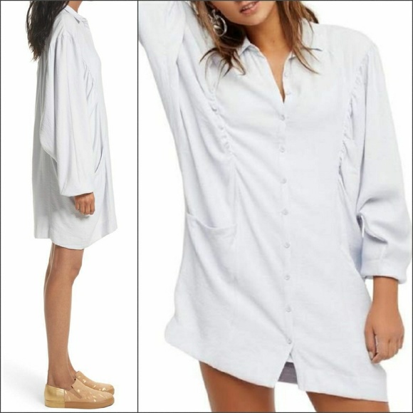 Free People Dresses & Skirts - NWT Free People Fade Away Collared Dolman ShirDres